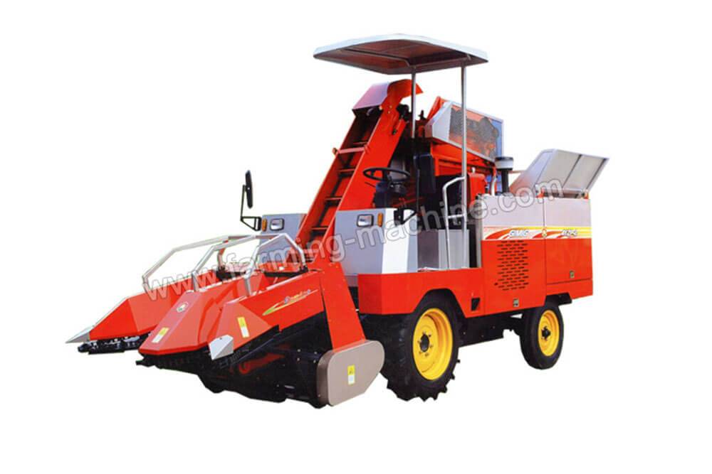 Two Rows Self-propelled Corn Harvester