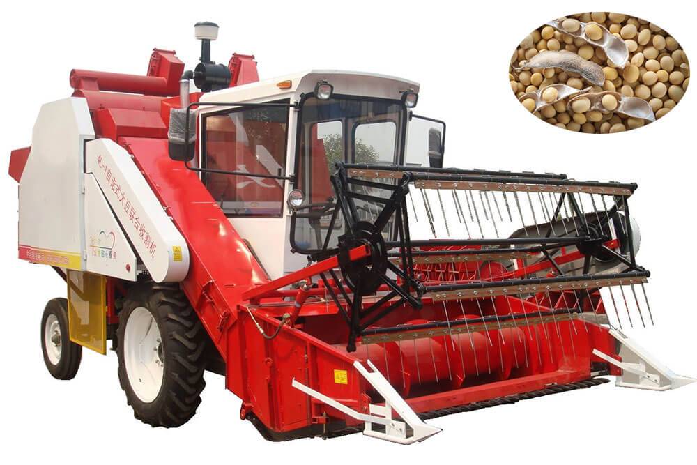 Soybean Combine Harvester